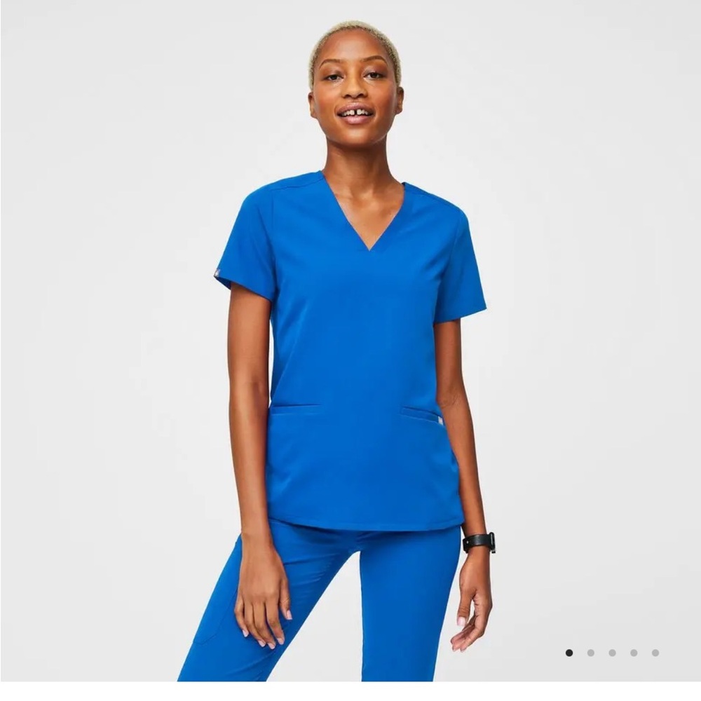 Figs Casma Three Pocket Scrub Top Size XXS